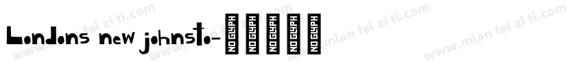 Londons new johnsto字体转换